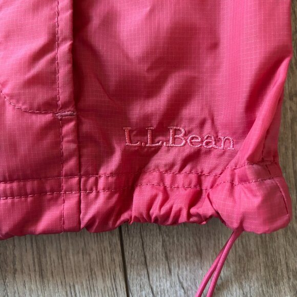 L.L.Bean Stowaway Hooded Berry Pink Windbreaker Womens Size Medium Gorpcore - Picture 12 of 14